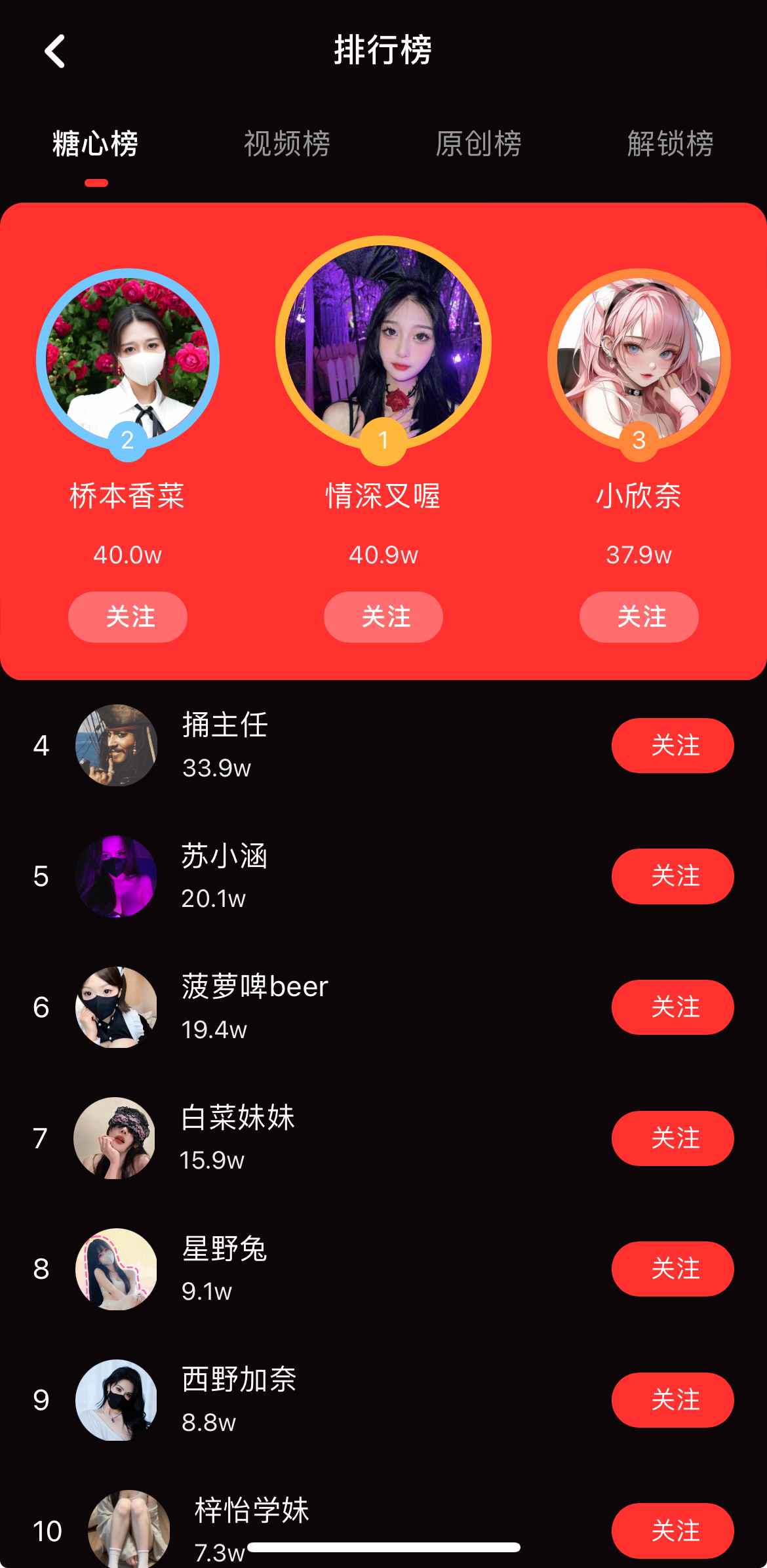 糖心vlog排行榜截图